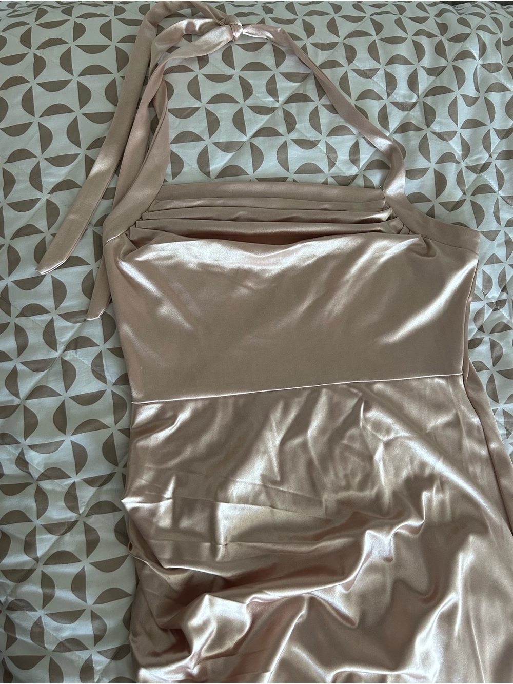 SHEIN Blush Satin Slip Dress - Picture 2 of 6
